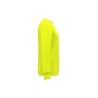 Sweat-shirt recyclé col rond Jaune Fluo Kariban – vue 3
