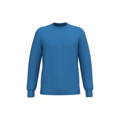 Sweat-shirt recyclé col rond unisexe Bleu Kariban