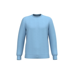 Sweat-shirt recyclé col rond unisexe ciel Kariban