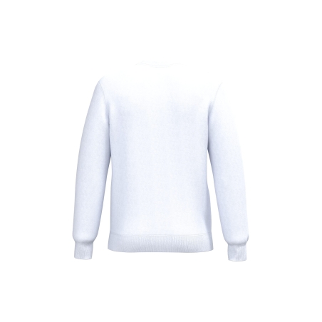 Sweat-shirt recyclé col rond unisexe Blanc Kariban – vue 2