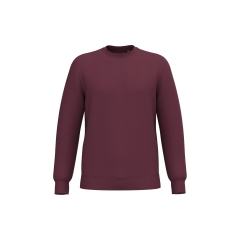 Sweat-shirt recyclé col rond unisexe Bordeaux Kariban