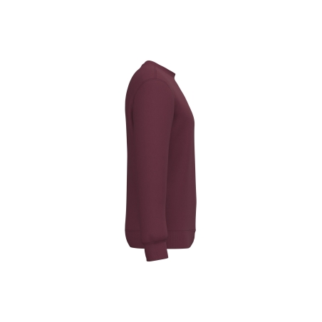 Sweat-shirt recyclé col rond unisexe Bordeaux Kariban – vue 3