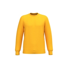 Sweat-shirt recyclé col rond unisexe Jaune Kariban