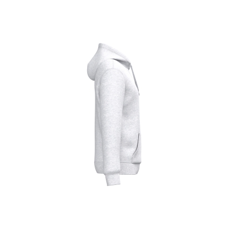 Sweat-shirt capuche recyclé gris chiné unisexe Kariban – vue 3