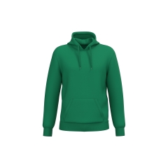 Sweat-shirt recyclé à capuche vert Kelly Green Kariban