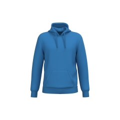 Sweat-shirt recyclé à capuche Bleu (Light Royal Blue) Kariban
