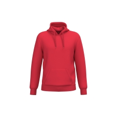 Sweat-shirt recyclé à capuche unisexe Rouge Kariban