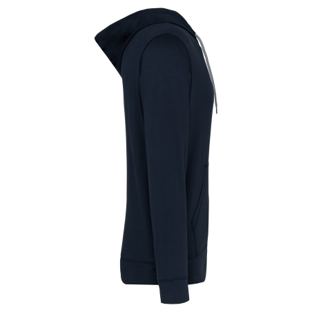 Veste à capuche zippée coton marine Kariban – 180 g/m² – vue 3