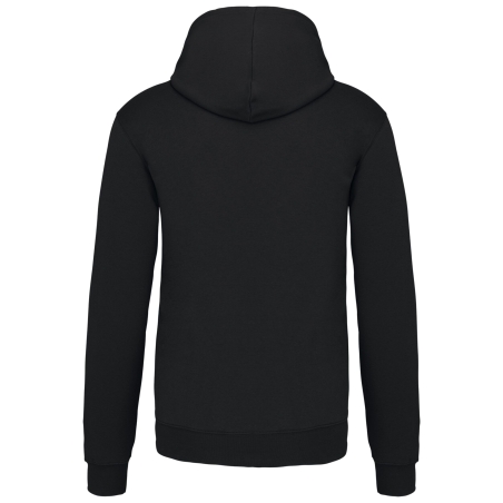 Sweat-shirt capuche contrastée homme Kariban Noir – vue 2