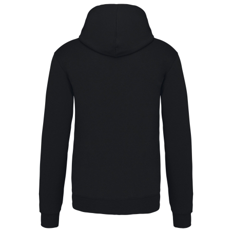 Sweat à capuche contrastée homme Kariban – Noir / Vert Kelly – vue 2