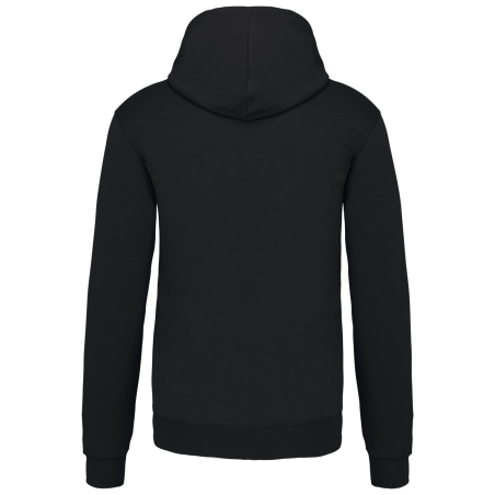 Sweat capuche contrastée Kariban homme – Noir/Jaune – vue 2
