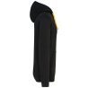 Sweat capuche contrastée Kariban homme – Noir/Jaune – vue 3