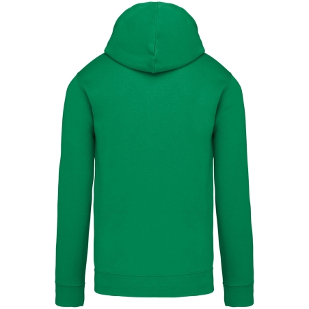 Sweat capuche contrastée Kariban homme – Blanc / Vert Kelly – vue 2