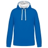 Sweat à capuche contrastée homme Blanc Kariban 280 g/m²
