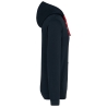 Sweat à capuche contrastée homme Rouge/Marine Kariban – vue 3