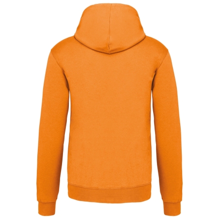 Sweat-shirt capuche contrastée Orange/Blanc Kariban homme – vue 2