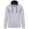 Sweat à capuche contrasté homme Kariban – Noir