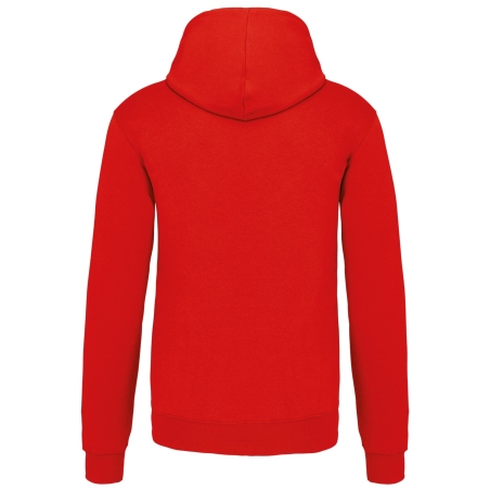 Sweat-shirt capuche contrastée bicolore homme Kariban Blanc – vue 2