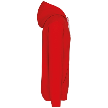 Sweat-shirt capuche contrastée bicolore homme Kariban Blanc – vue 3