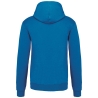 Sweat à capuche contrastée homme Bleu Tropical / blanc Kariban 280 g/m² – vue 2