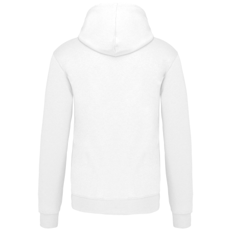 Sweat capuche contrastée homme Kariban Blanc / Gris fin – vue 2
