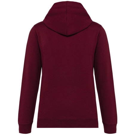 Sweat à capuche contrastée Bordeaux/Marine Kariban homme – vue 2
