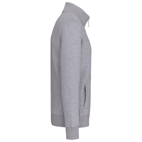 Veste molleton zippée homme Kariban – Gris Oxford Grey – vue 3