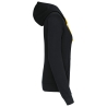 Sweat à capuche contrastée femme Kariban – Noir/Jaune – vue 3