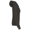 Sweat à capuche contrastée femme Kariban – Gris foncé / noir/Gris – vue 3