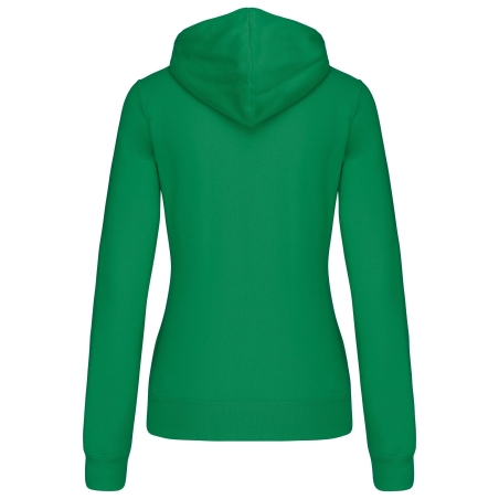 Sweat capuche contrastée femme Kariban – Blanc 280 g/m² – vue 2