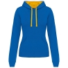 Sweat capuche contrastée femme bicolore Jaune Kariban