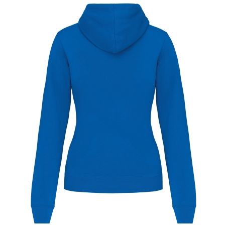 Sweat capuche contrastée femme bicolore Jaune Kariban – vue 2