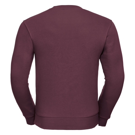 Sweat-shirt col rond Authentic Bordeaux Russell 280 g/m² – vue 2