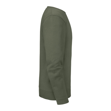 Sweat-shirt col rond Authentic Vert Olive Russell 280 g/m² – vue 3