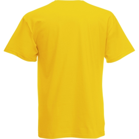 T-shirt Homme Jaune Original-T Fruit of the Loom (SC6) – vue 2