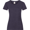T-shirt femme Valueweight Marine chiné Fruit of the Loom
