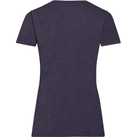T-shirt femme Valueweight Marine chiné Fruit of the Loom – vue 2