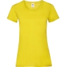 T-shirt femme Valueweight jaune Fruit of the Loom 165 g/m²