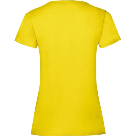 T-shirt femme Valueweight jaune Fruit of the Loom 165 g/m² – vue 2