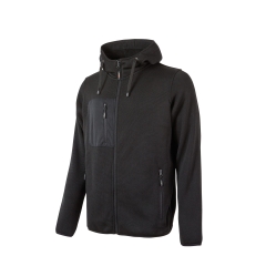 Sweat zippé à capuche Rainbow Noir U-Power – 310 g/m²