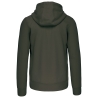 Sweat zippé capuche Kariban 300 g/m² – Vert Dark Khaki – vue 2