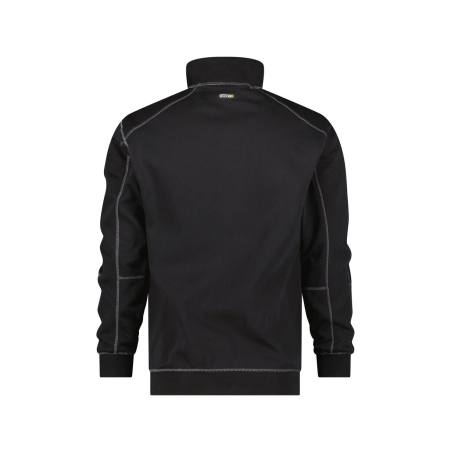 Sweat-shirt de travail zippé col montant 290 g/m² Noir – Dassy Felix