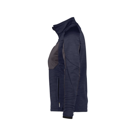 Veste intermédiaire femme coupe cintrée polyester Bleu nuit/gris anthracite – Dassy Convex Women