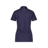 Polo de travail femme manches courtes coton piqué coupe cintrée Marine – Dassy Leon Women
