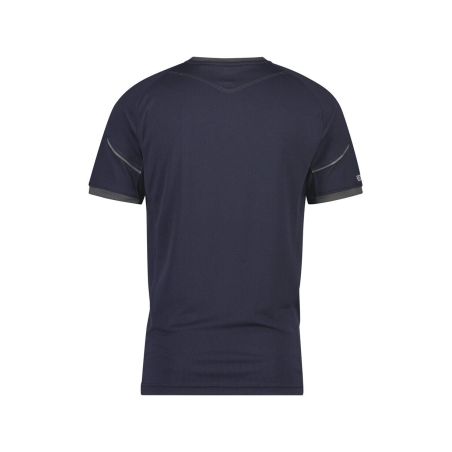T-shirt de travail manches courtes anti-UV UPF 50+ respirant Bleu nuit/gris anthracite – Dassy Nexus