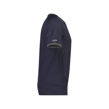 T-shirt de travail manches courtes anti-UV UPF 50+ respirant Bleu nuit/gris anthracite – Dassy Nexus