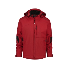 Veste hiver imperméable stretch grand froid capuche amovible Rouge – Dassy Nordix