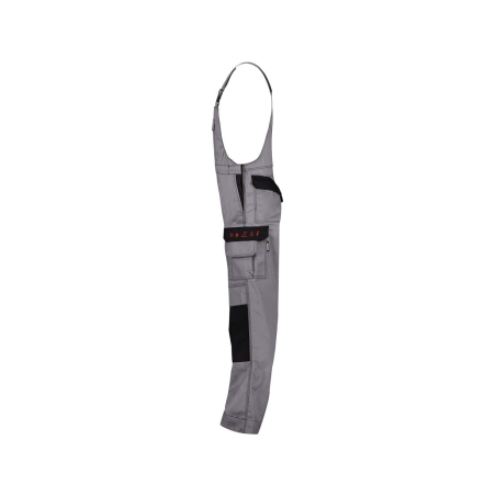 Cotte à bretelles multinormes antistatique ignifugée multipoches Gris graphite/noir coupe longue – Dassy Wilson