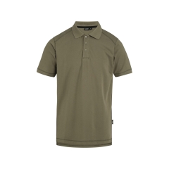 Polo de travail coton recyclé UPF 50+ slim fit Kaki – Dassy PRISTINE