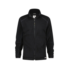 Veste polaire microfibre antiboulochage poignets élastiques Noir – Dassy Penza